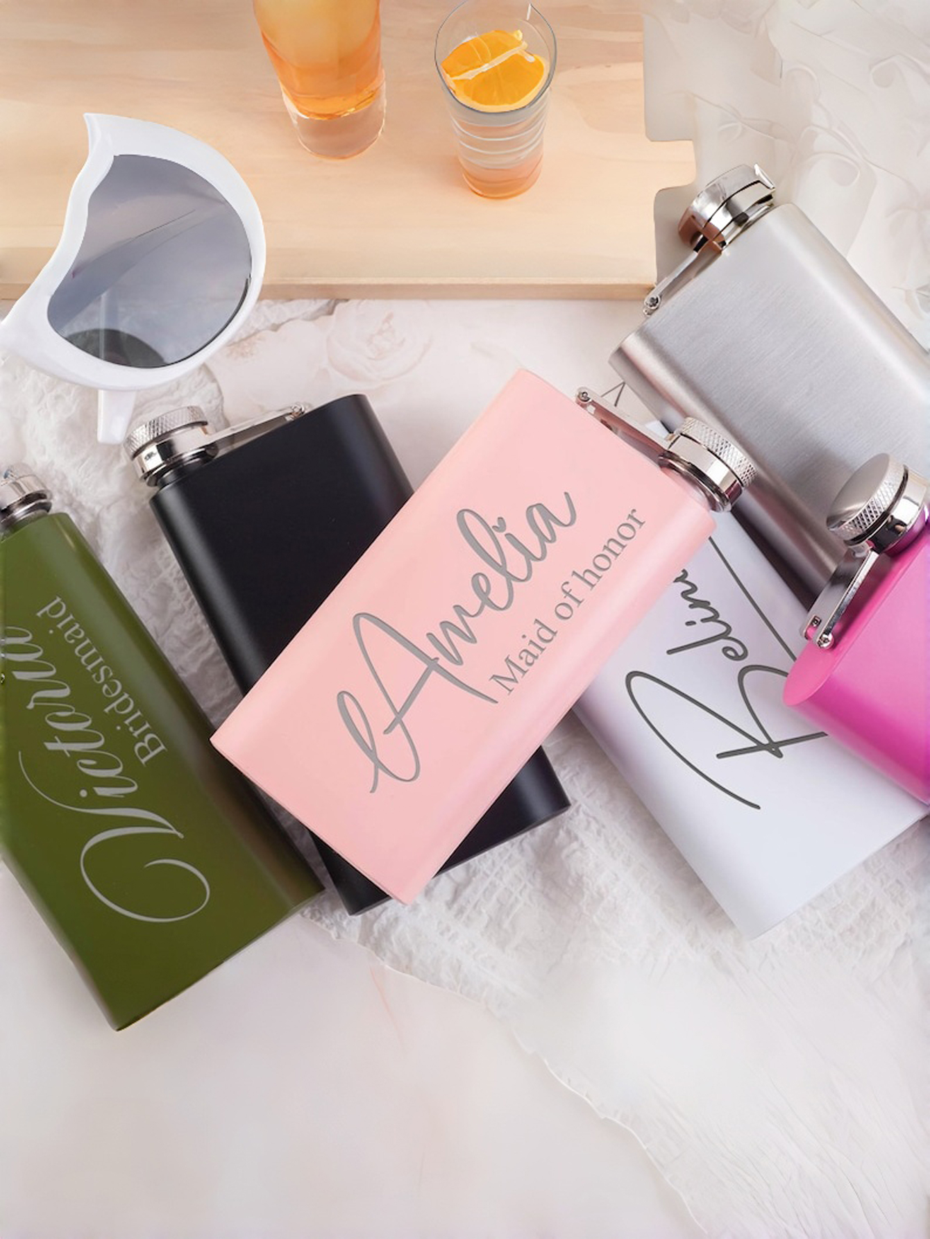 Personalized Laser-Engraved Hip Flask